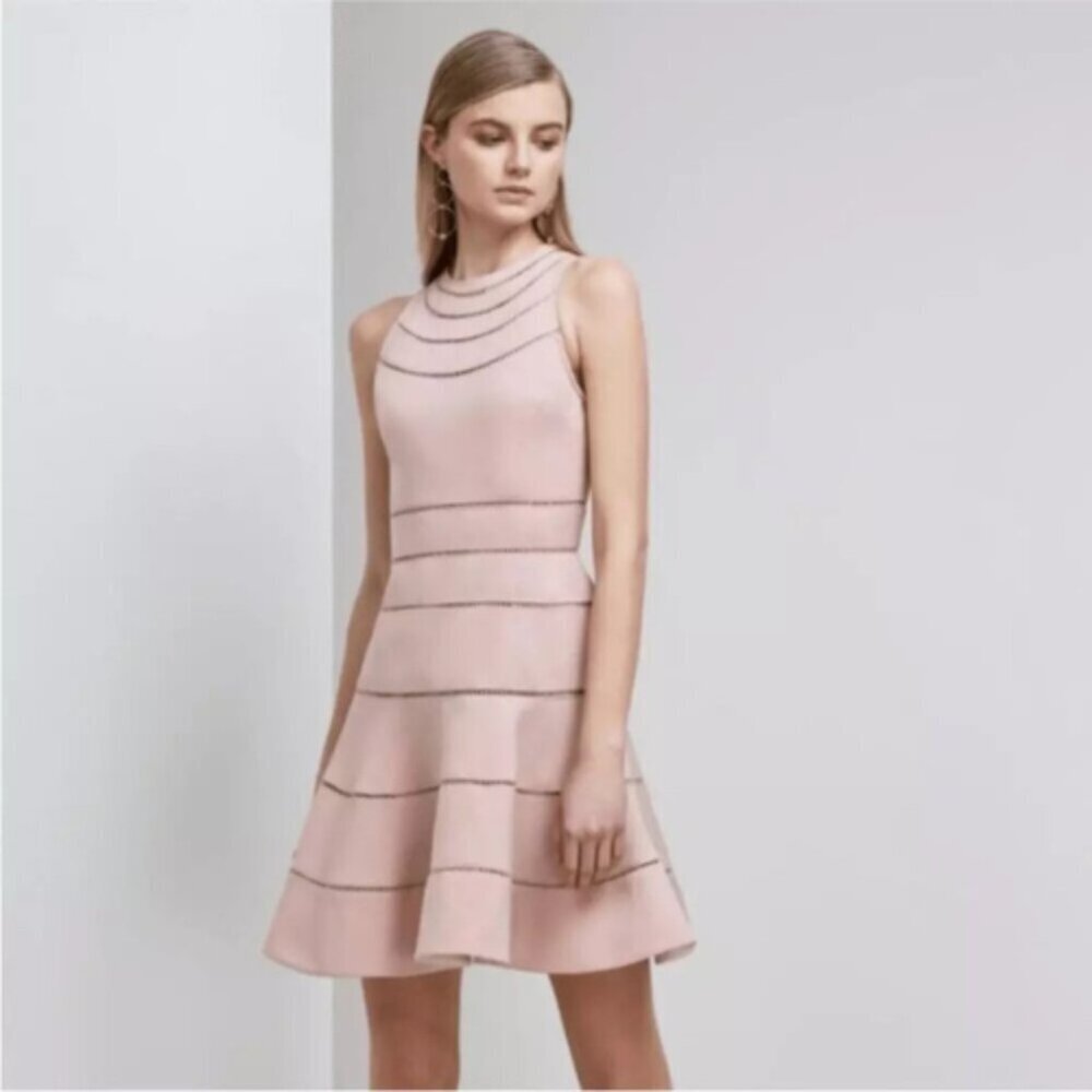 Keepsake Womens Xsmall Prom Bridesmaid Pink Night Dance Mini Dress